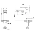 Смеситель для раковины Bravat Arden F1351385CP-RUS хром