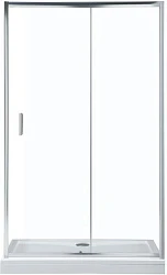 Душевая дверь в нишу Aquanet 120см SD-1200A профиль хром, стекло прозрачное