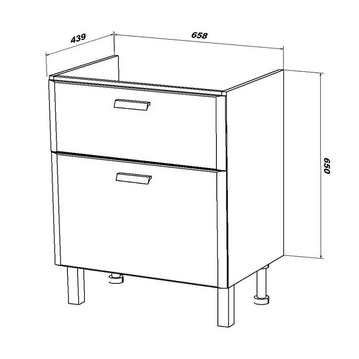 Тумба под раковину SanStar Gretta 70 331.1-1.5.1. белая