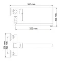 Смеситель для ванны с душем Wasserkraft Ammer 3702L хром