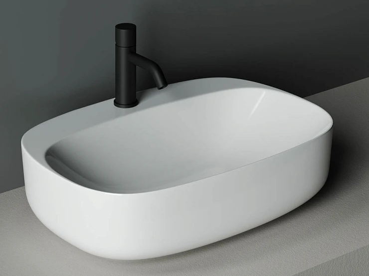 Раковина накладная Ceramica Nova Element CN5012 белая глянцевая