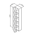Шкаф-пенал AM.PM Spirit 2.0 M70ACHL0356WG белый глянцевый