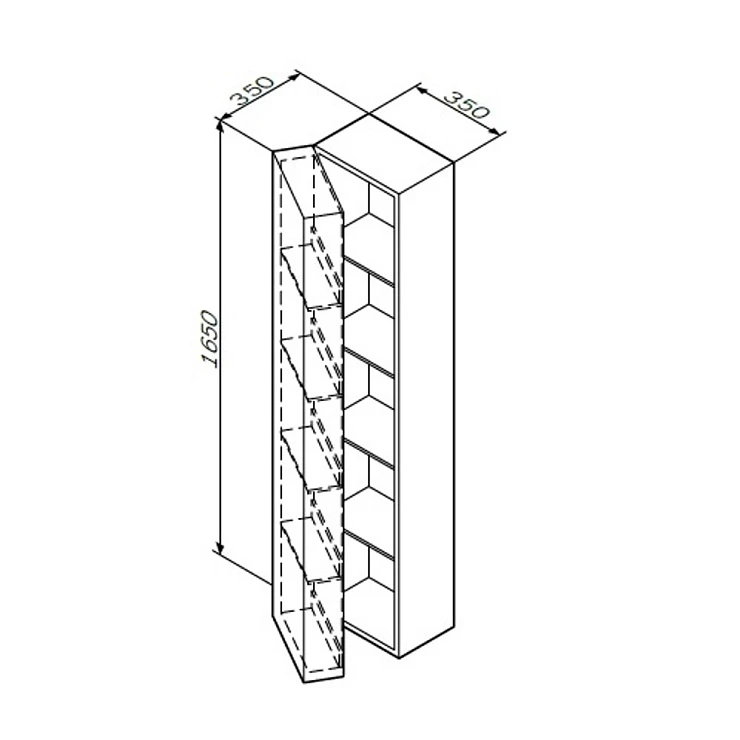 Шкаф-пенал AM.PM Spirit 2.0 M70ACHL0356WG белый глянцевый