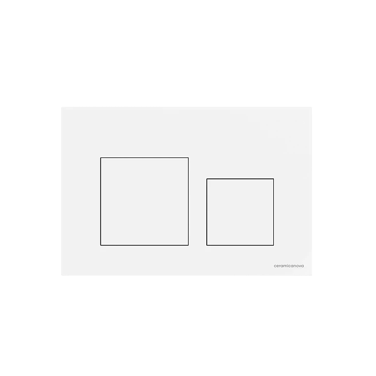 Кнопка смыва Ceramica Nova Balance Square CN12-002W белая глянцевая