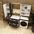 Тумба с раковиной Style Line Бергамо мини 70 антискрейч черный матовый