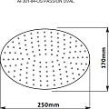 Верхний душ Aquanet Passion AF301-84-OS хром