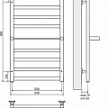 Полотенцесушитель электрический Terminus Хендрикс П9 500х896