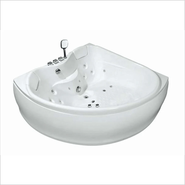 Акриловая ванна Orans OLS-BT6012X 150x150см 6012X00 с гидромассажем, белая глянцевая