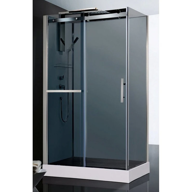 Душевая кабина Orans SR 120х80см 8629ED0 без крыши, профиль хром, стекло графит