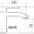 Смеситель для раковины Cezares Livello LIVELLO-LSM1-01-W0 хром