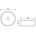 Раковина накладная Ceramica Nova Element CN6001 белая глянцевая