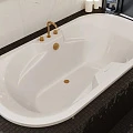 Акриловая ванна Vagnerplast Gaia 190x100 VPBA191GAI7X-04 белая глянцевая