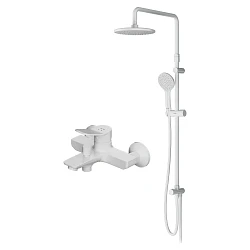Душевая стойка AM.PM X-Joy F43885A14 со смесителем, белый