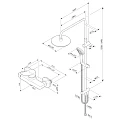 Душевая стойка AM.PM X-Joy F42885A24 со смесителем, черный Душевая стойка AM.PM X-Joy F42885A24 со смесителем, черный