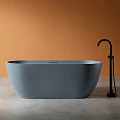 Ванна из искусственного камня ABBER Frankfurt 170x75 AM9941G серая матовая
