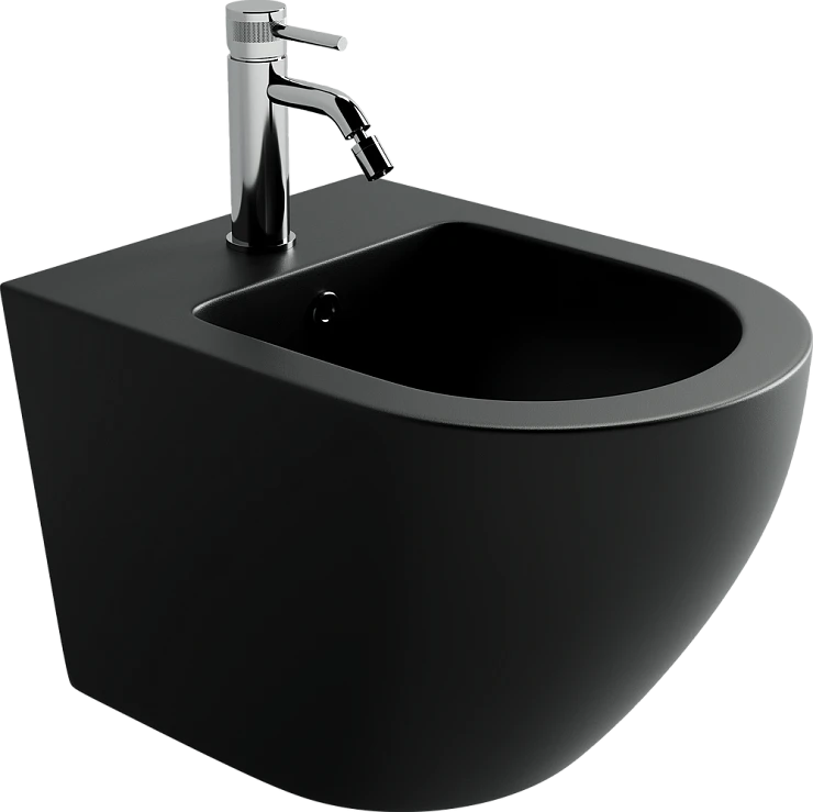 Биде подвесное Ceramica Nova Uno CN11002MB черное матовое