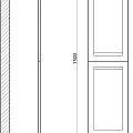 Шкаф-пенал Art&Max Platino 40 AM-Platino-1500-2A-SO-BM белый матовый