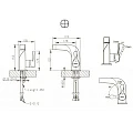 Смеситель для раковины Bravat Wave F174108C-2 хром