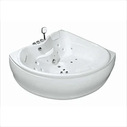 Акриловая ванна Orans OLS-BT6012X 150x150см 6012X00 с гидромассажем, белая глянцевая