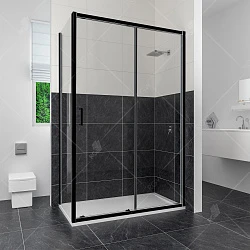 Душевой уголок RGW Classic CL-48B 120x100см 32094802-014 профиль черный, стекло прозрачное