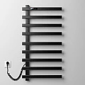 Полотенцесушитель электрический Black & White N-355 B 92x48см 355BI черный матовый