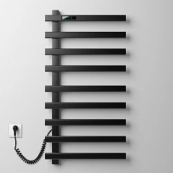 Полотенцесушитель электрический Black & White N-355 B 92x48см 355BI черный матовый