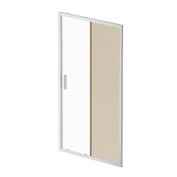 Дверь душевая в нишу AM.PM Gem 110см W90G-110-1-195MBr профиль хром, стекло прозрачное/бронзовое