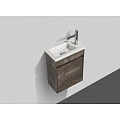 Тумба с раковиной BelBagno Pietra Mini 40 L коричневая матовая
