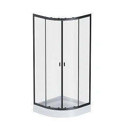 Душевой уголок AM.PM X-Joy 80x80см W88G-205-080BT64 профиль черный, стекло прозрачное