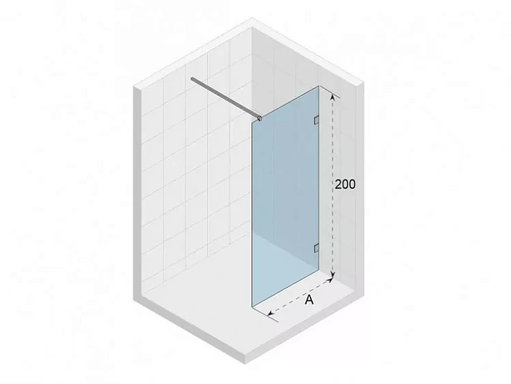 Душевая перегородка Riho SZ Scandic NXT X400 110см G001116120 профиль хром, стекло прозрачное