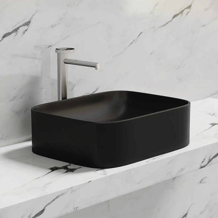 Раковина накладная Ceramica nova Element 505*380*150мм CN6052MB черная матовая
