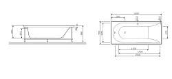 Каркас для ванны AM.PM Spirit W72A-150-070W-R2 серый
