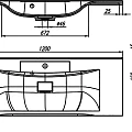 Тумба с раковиной BelBagno Marino 120 белая глянцевая