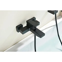Смеситель для ванны с душем Aquatek Либра AQ1649MB матовый черный