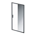 Дверь душевая в нишу AM.PM Gem 110см W90G-110-1-195BMir профиль черный, стекло прозрачное/зеркальное