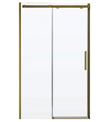 Душевая дверь в нишу Veconi Vianno 120см VN70G-120-01-C4 профиль золото, стекло прозрачно