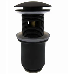 Донный клапан с переливом Remer  905CC114NO чёрный
