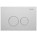 Кнопка смыва Aquanika Basic R-type 01.02.05W белая матовая