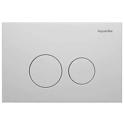 Кнопка смыва Aquanika Basic R-type 01.02.05W белая матовая
