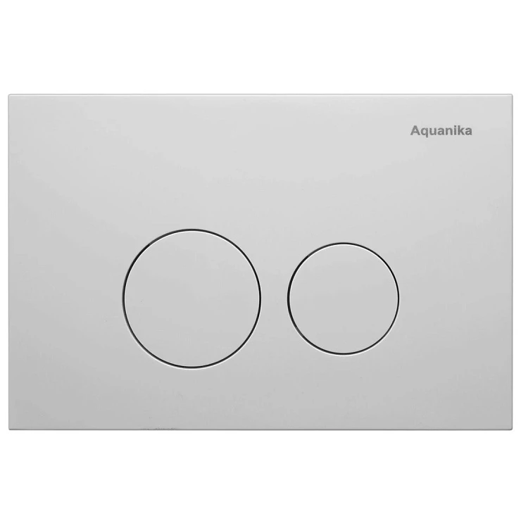 Кнопка смыва Aquanika Basic R-type 01.02.05W белая матовая