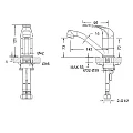 Смеситель для раковины Bravat Fit F1233188CP-RUS хром