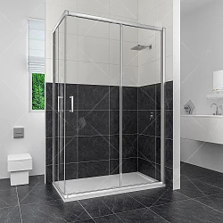 Душевой уголок RGW Classic CL-44 90x100см 32094490-11 профиль хром, стекло прозрачное
