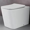 Унитаз приставной Ceramica Nova Cubic CN1809 белый глянец