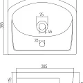 Мебельная раковина Aquaton Акванью 45 1WH110150 белая
