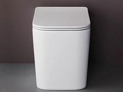 Унитаз приставной Ceramica Nova Cubic CN1809 белый глянец