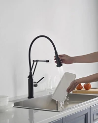 Смеситель для кухни Aquatek Европа AQ1388MB матовый черный