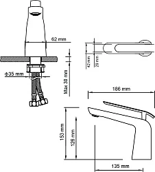 Смеситель для раковины Timo Olivia 3161/00F хром