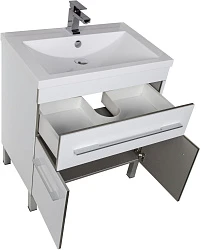 Тумба с раковиной Aquanet Верона 75 287670 белая