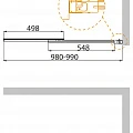 Шторка на ванну Cezares Slider 100x150см SLIDER-VF-11-100/150-C-Cr профиль хром, стекло прозрачное