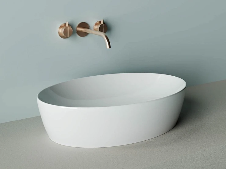 Раковина накладная Ceramica Nova Element CN5018 белая глянцевая